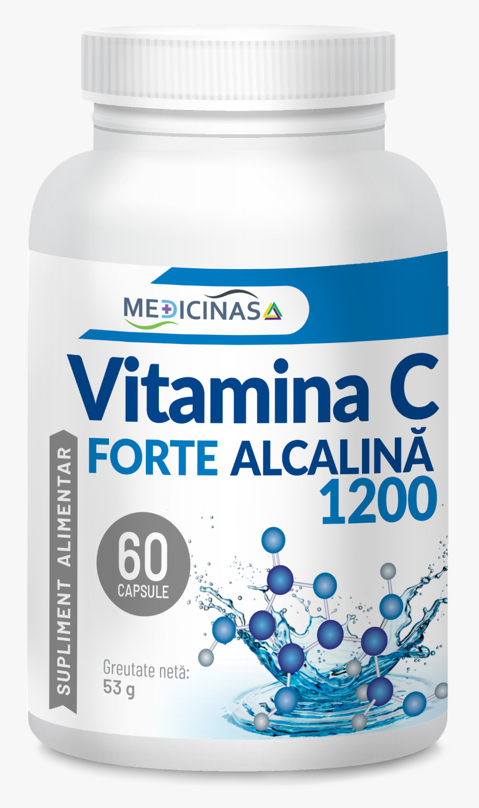Vitamina C Forte Alcalina â€“ cea mai puternica vitamina C â€“ 60 cps